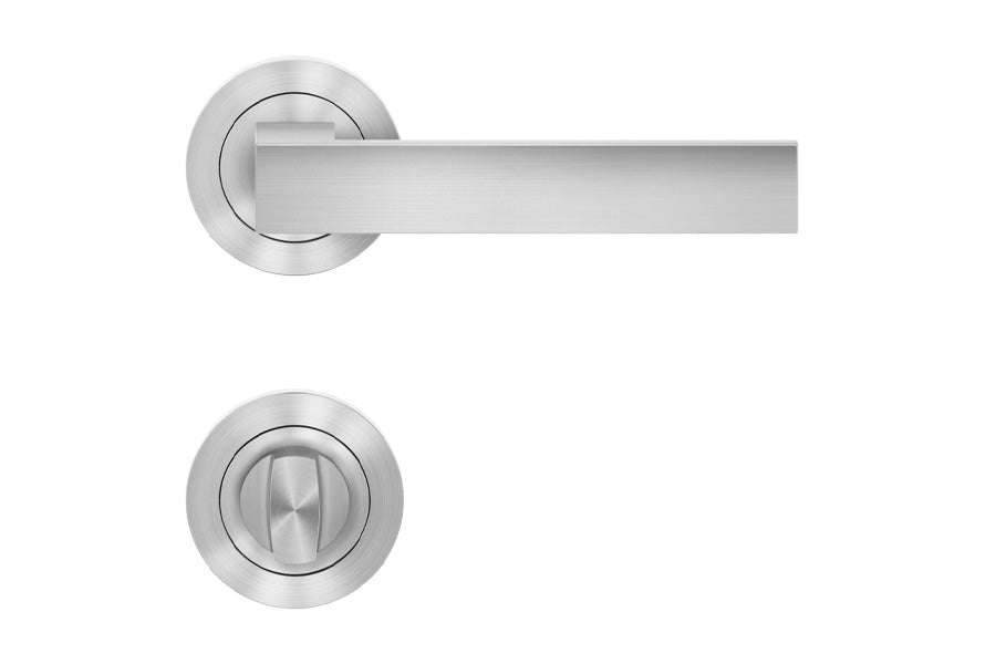 Karcher Design Venedig 3-Piece Rose Leverset for Custom-bored Door