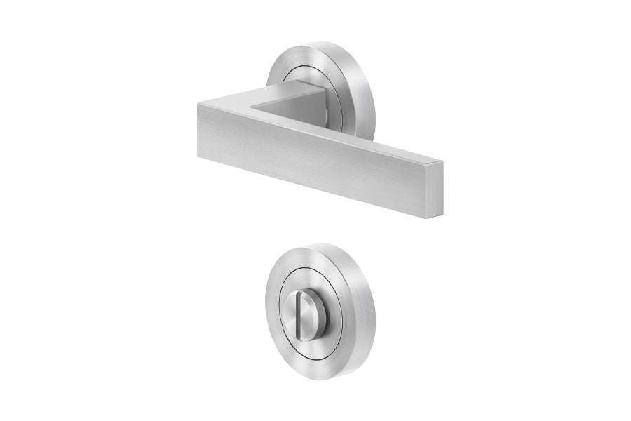 Karcher Design Venedig 3-Piece Rose Leverset for Custom-bored Door