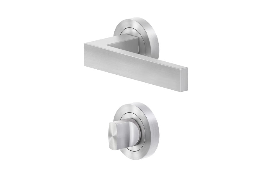 Karcher Design Venedig 3-Piece Rose Leverset for Custom-bored Door
