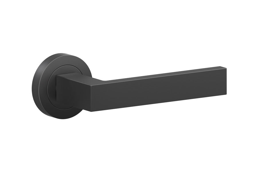 Karcher Design Venedig 3-Piece Rose Leverset for Custom-bored Door