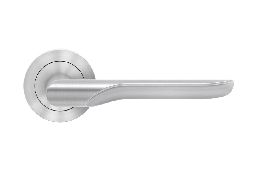 Karcher Design Maranello 3-Piece Rose Leverset for Custom-bored Door