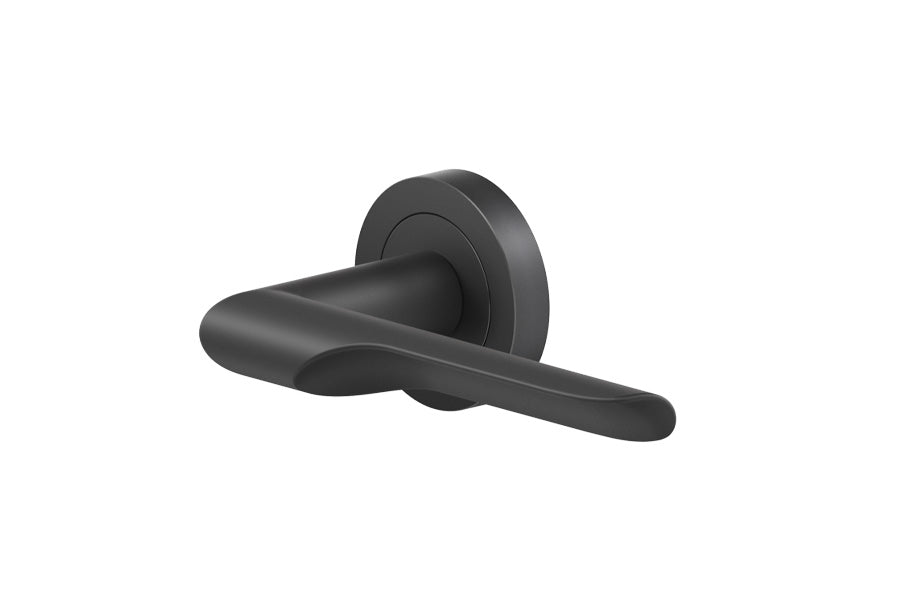 Karcher Design Maranello 3-Piece Rose Leverset for Custom-bored Door