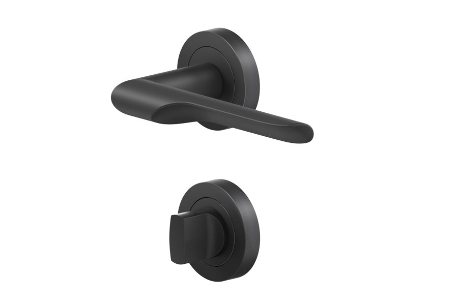 Karcher Design Maranello 3-Piece Rose Leverset for Custom-bored Door