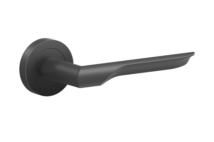 Karcher Design Maranello 3-Piece Rose Leverset for Custom-bored Door