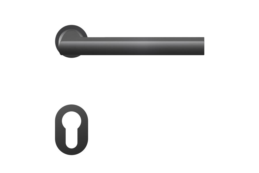 Karcher Design Montana Mini Rose Leverset for Custom-bored Door