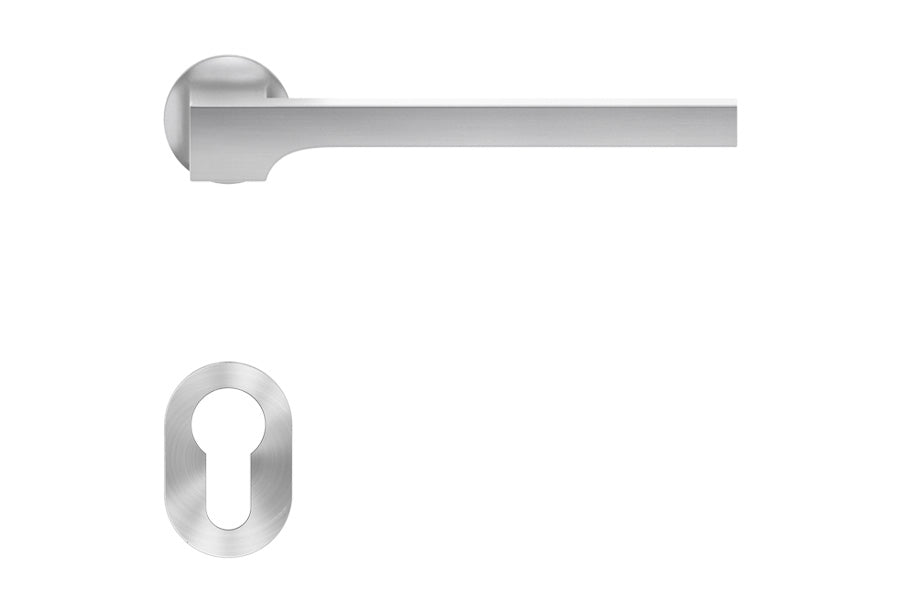 Karcher Design Soho Mini Rose Leverset for Custom-bored Door