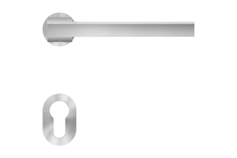 Karcher Design Boston Mini Rose Leverset for Custom-bored Door