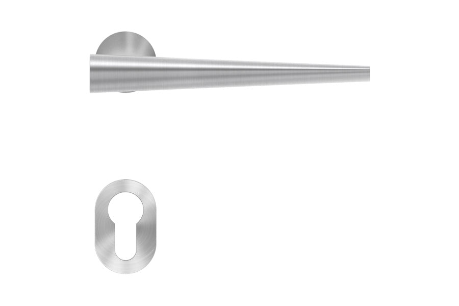 Karcher Design Brooklyn Mini Rose Leverset for Custom-bored Door