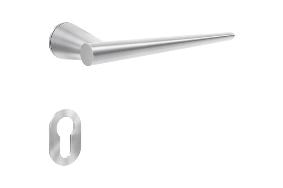 Karcher Design Brooklyn Mini Rose Leverset for Custom-bored Door