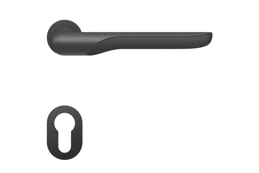 Karcher Design Maranello Mini Rose Leverset for Custom-bored Door