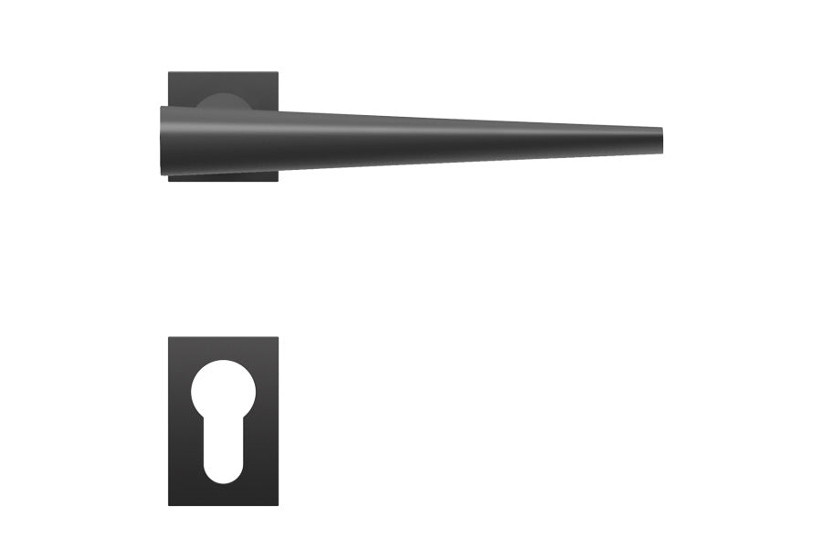 Karcher Design Brooklyn Mini Rose Leverset for Custom-bored Door