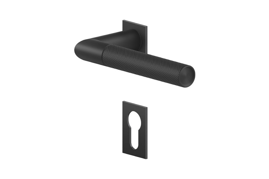 Karcher Design Studio One Mini Rose Leverset for Custom-bored Door