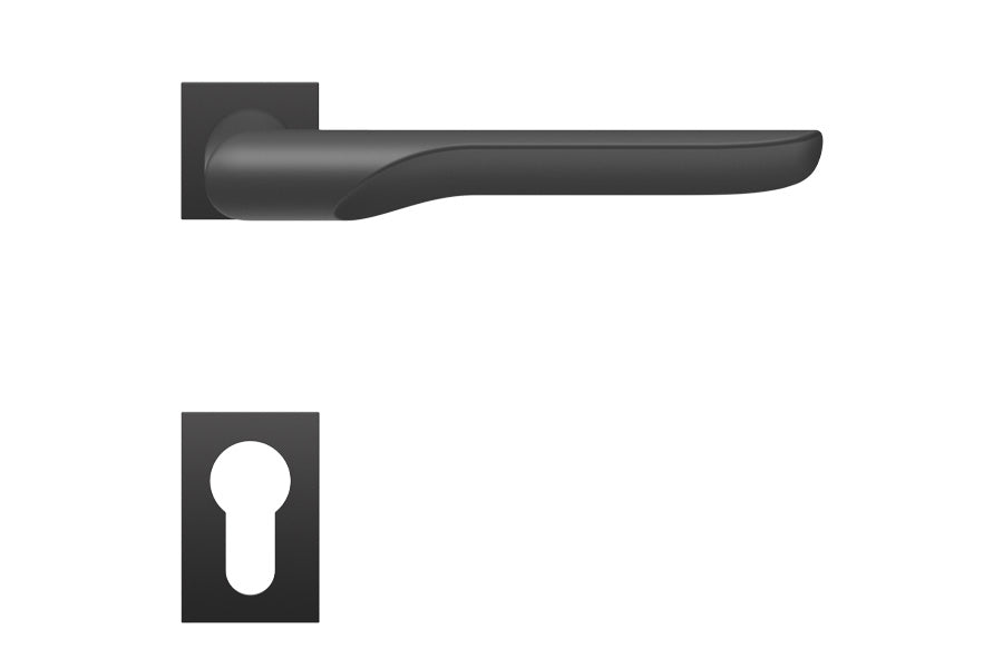 Karcher Design Maranello Mini Rose Leverset for Custom-bored Door
