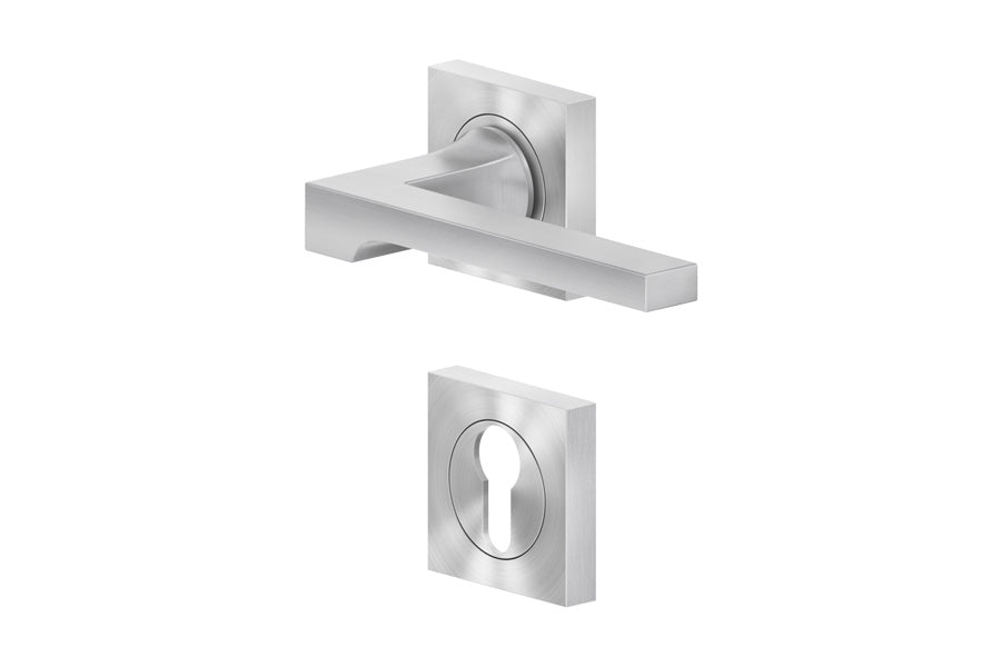 Karcher Design Soho 3-Piece Rose Leverset for Custom-bored Door