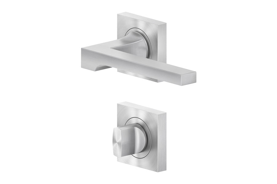 Karcher Design Soho 3-Piece Rose Leverset for Custom-bored Door