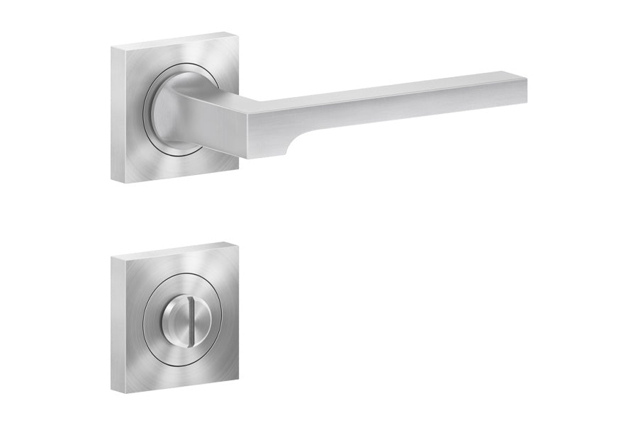Karcher Design Soho 3-Piece Rose Leverset for Custom-bored Door