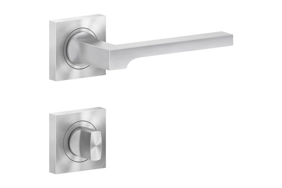 Karcher Design Soho 3-Piece Rose Leverset for Custom-bored Door