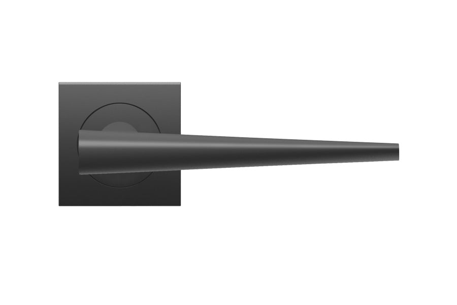 Karcher Design Brooklyn 3-Piece Rose Leverset for Custom-bored Door