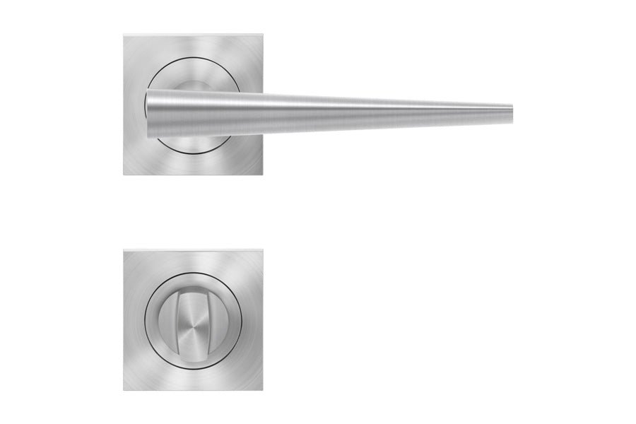 Karcher Design Brooklyn 3-Piece Rose Leverset for Custom-bored Door