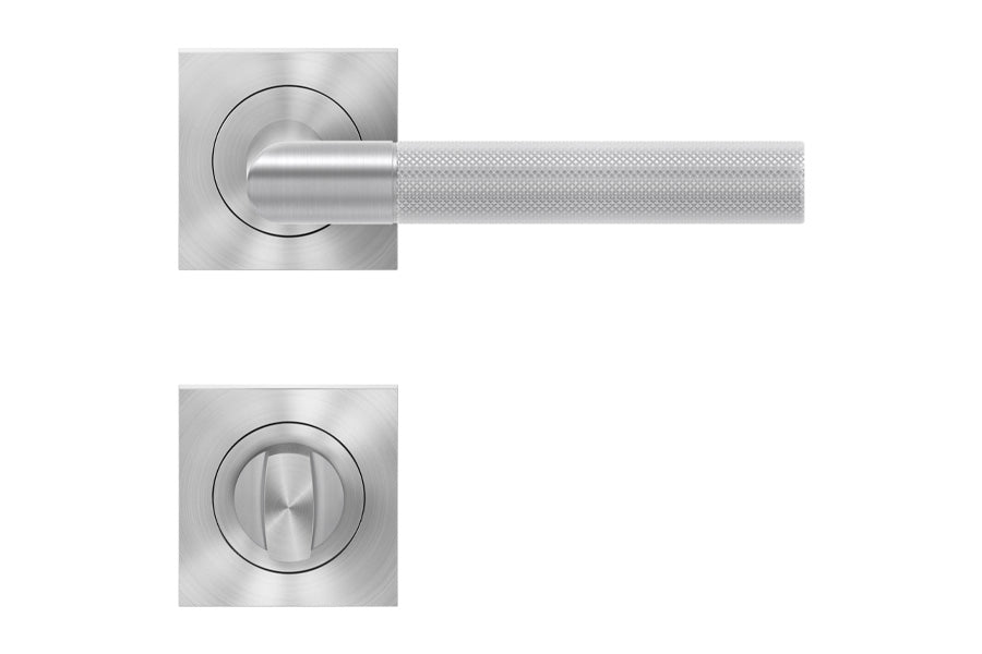 Karcher Design Studio One 3-Piece Rose Leverset for Custom-bored Door