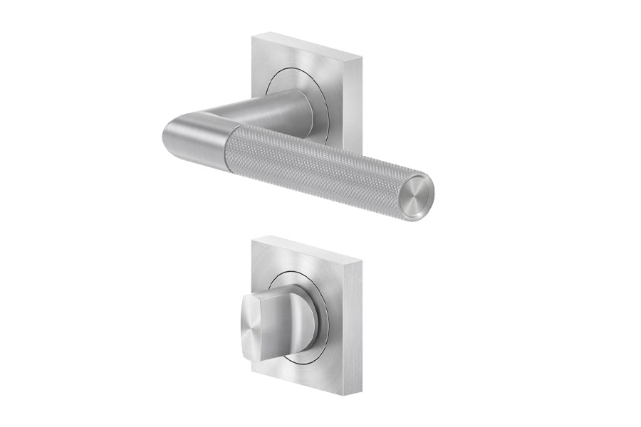 Karcher Design Studio One 3-Piece Rose Leverset for Custom-bored Door