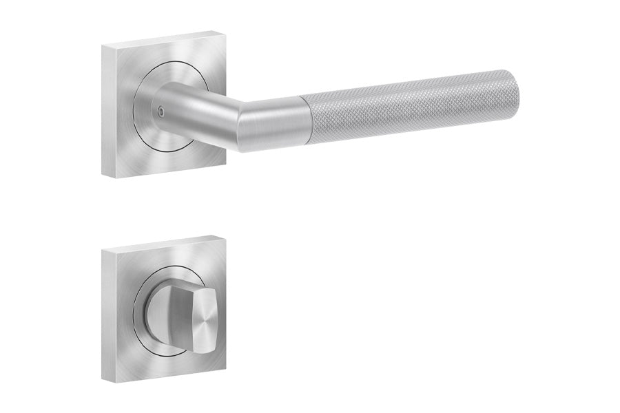 Karcher Design Studio One 3-Piece Rose Leverset for Custom-bored Door