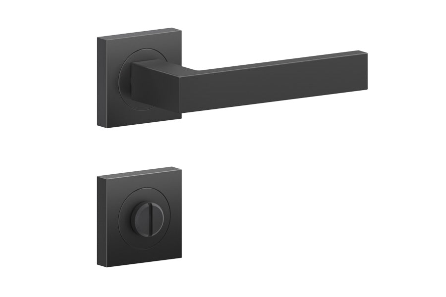 Karcher Design Venedig 3-Piece Rose Leverset for Custom-bored Door