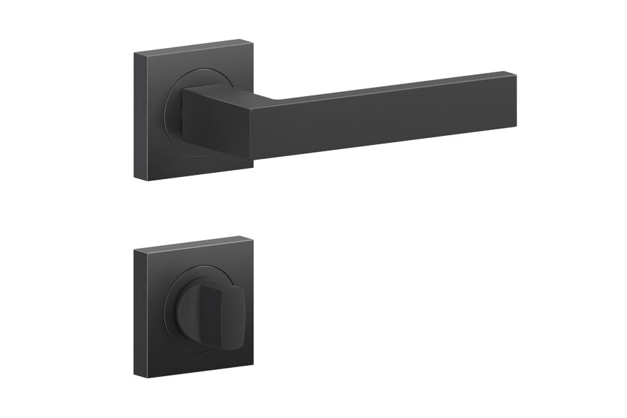 Karcher Design Venedig 3-Piece Rose Leverset for Custom-bored Door