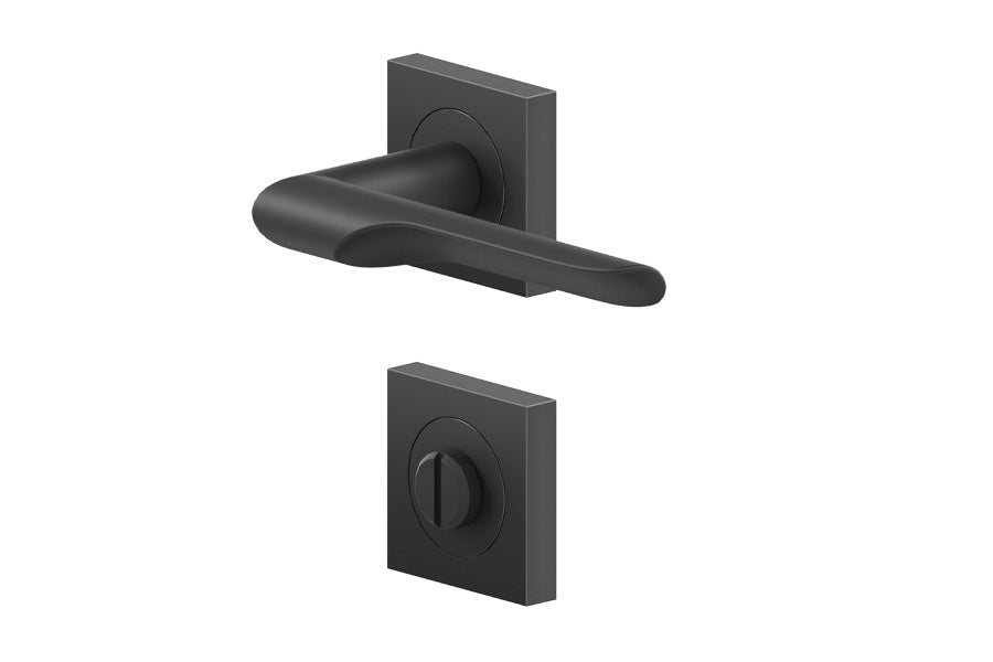 Karcher Design Maranello 3-Piece Rose Leverset for Custom-bored Door