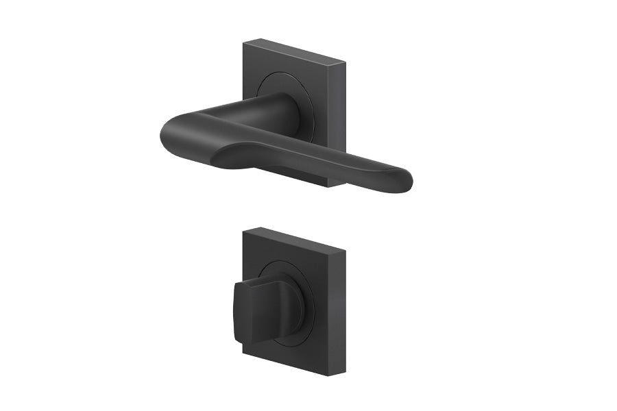 Karcher Design Maranello 3-Piece Rose Leverset for Custom-bored Door