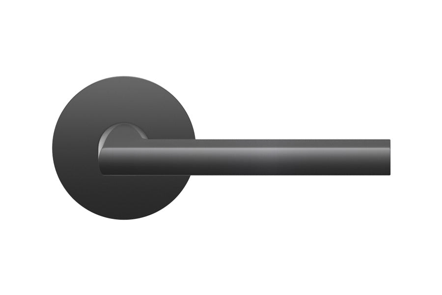 Karcher Design Montana Plan Design Rose Leverset for Pre-bored Door