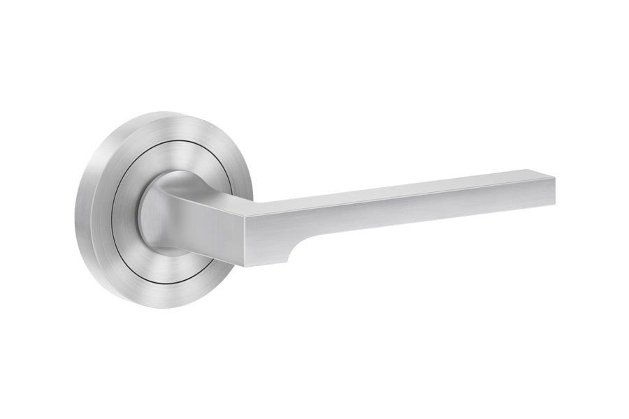 Karcher Design Soho 3-Piece Rose Leverset for Pre-bored Door