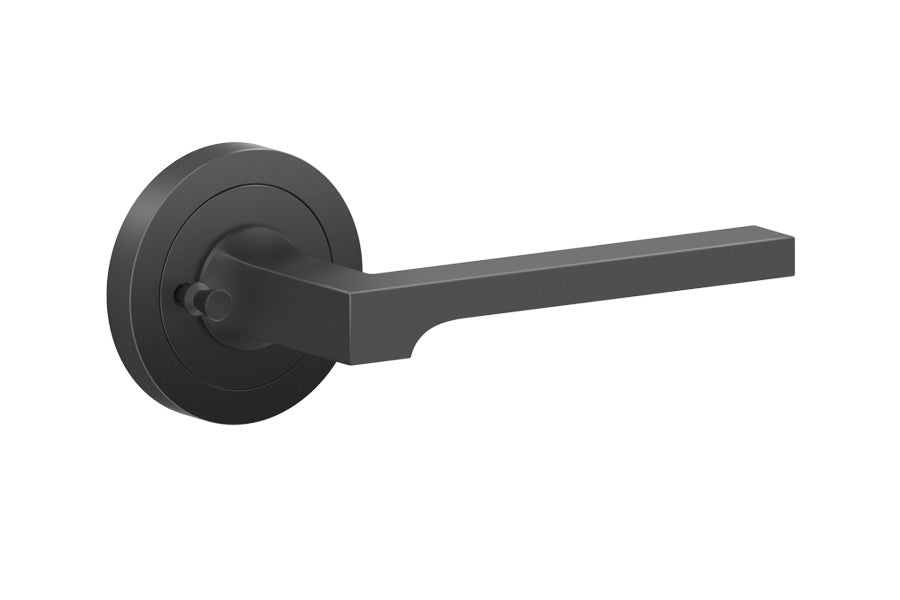 Karcher Design Soho 3-Piece Rose Leverset for Pre-bored Door