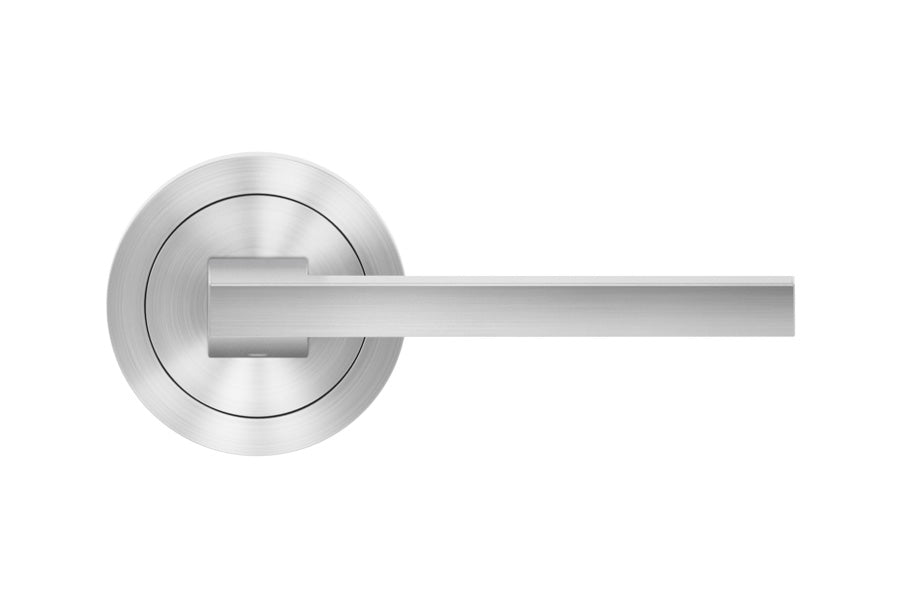 Karcher Design Boston 3-Piece Rose Leverset for Pre-bored Door