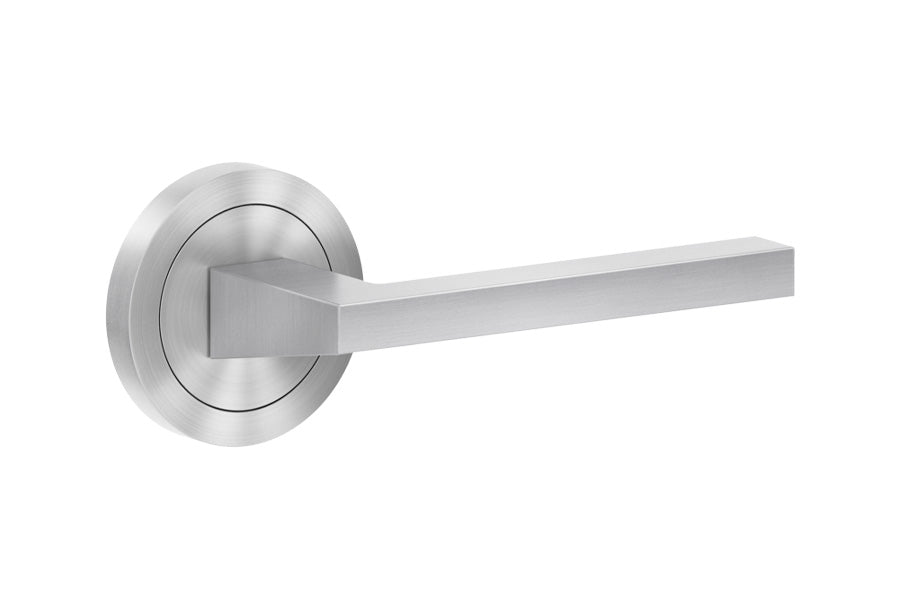 Karcher Design Boston 3-Piece Rose Leverset for Pre-bored Door