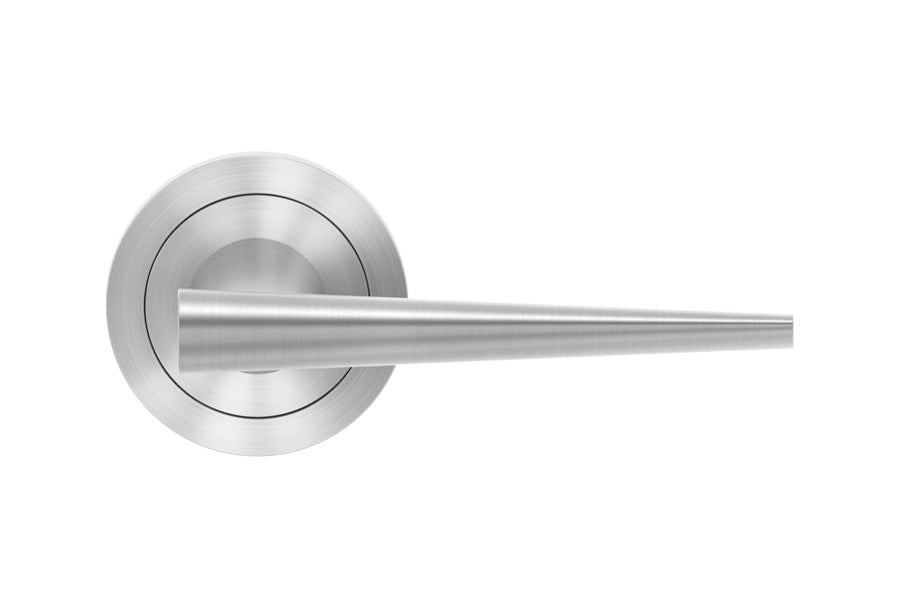 Karcher Design Brooklyn 3-Piece Rose Leverset for Pre-bored Door