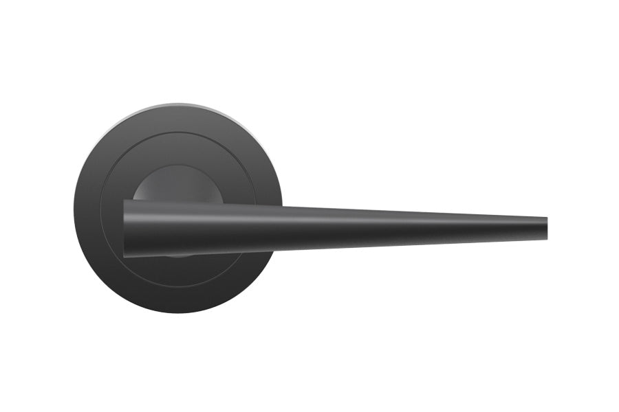 Karcher Design Brooklyn 3-Piece Rose Leverset for Pre-bored Door