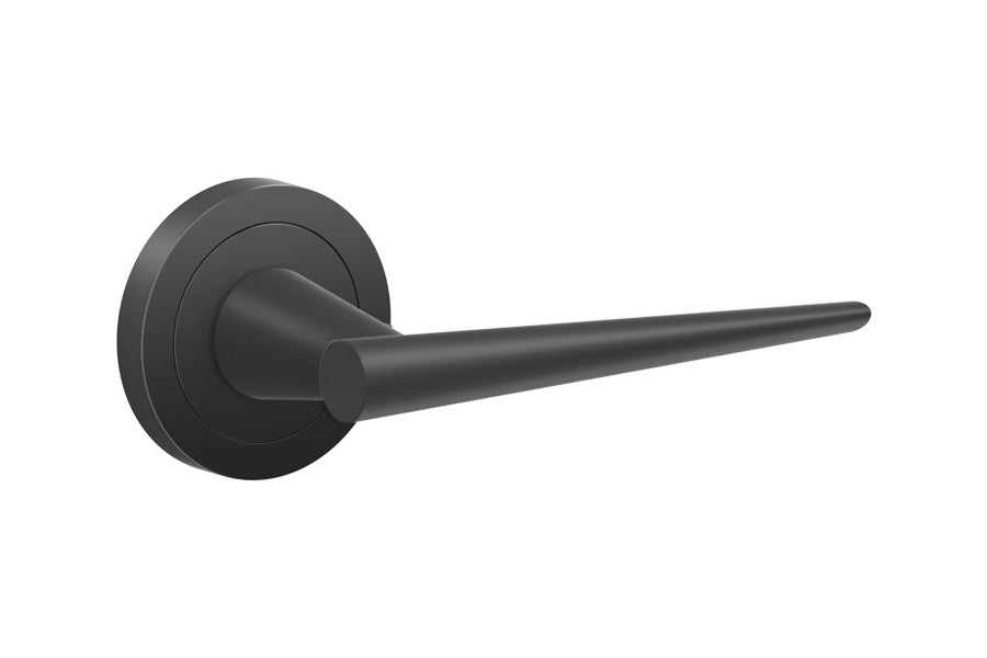 Karcher Design Brooklyn 3-Piece Rose Leverset for Pre-bored Door