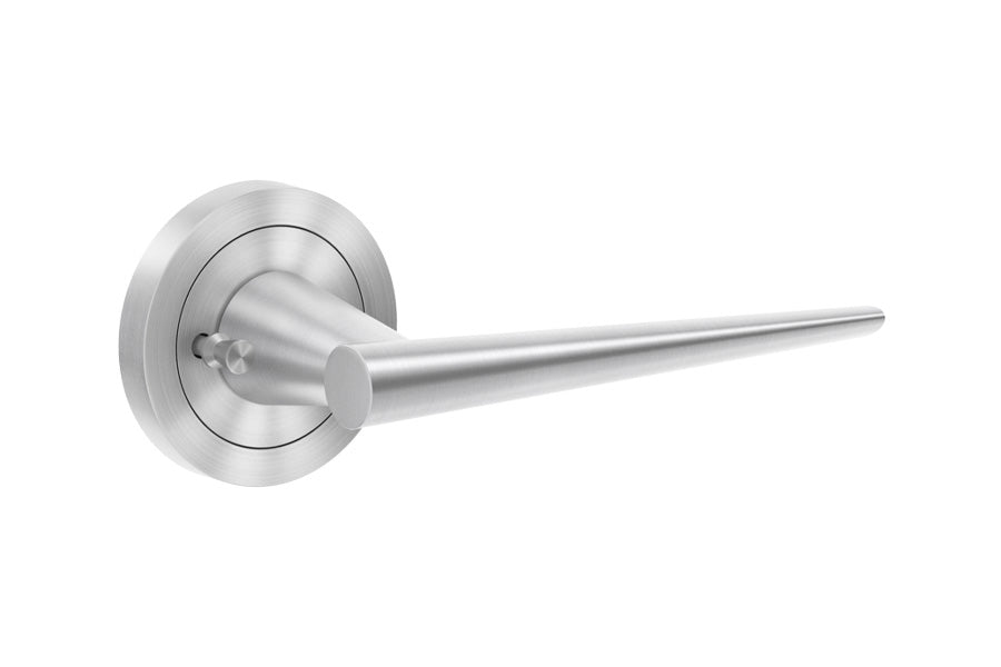 Karcher Design Brooklyn 3-Piece Rose Leverset for Pre-bored Door