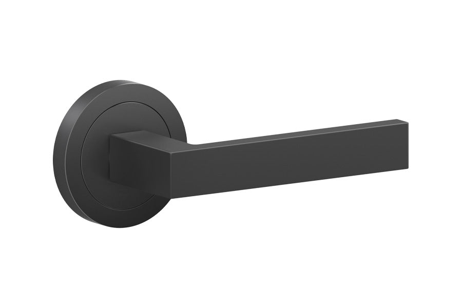 Karcher Design Venedig 3-Piece Rose Leverset for Pre-bored Door