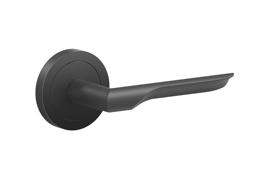 Karcher Design Maranello 3-Piece Rose Leverset for Pre-bored Door