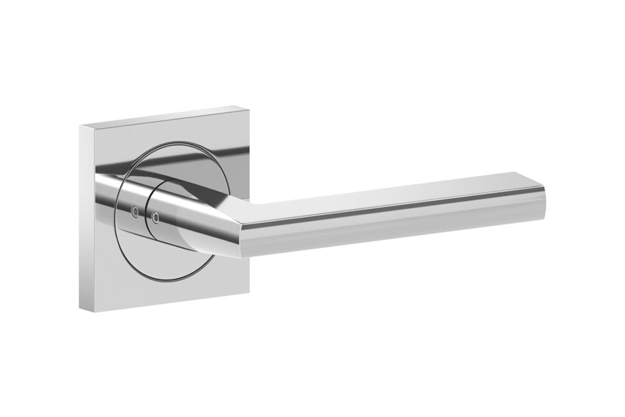 Karcher Design Montana 3-Piece Rose Leverset for Pre-bored Door