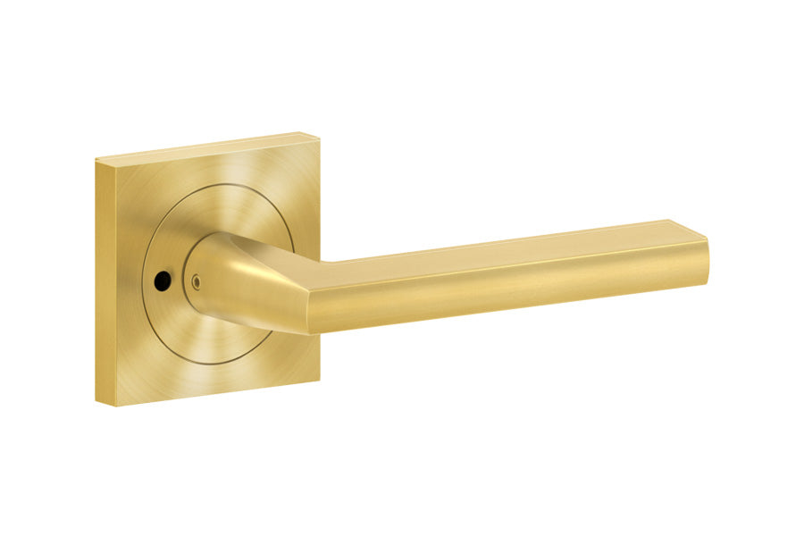 Karcher Design Montana 3-Piece Rose Leverset for Pre-bored Door