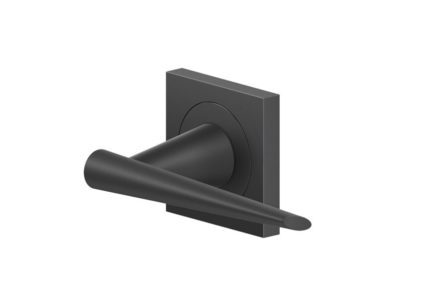 Karcher Design Brooklyn 3-Piece Rose Leverset for Pre-bored Door