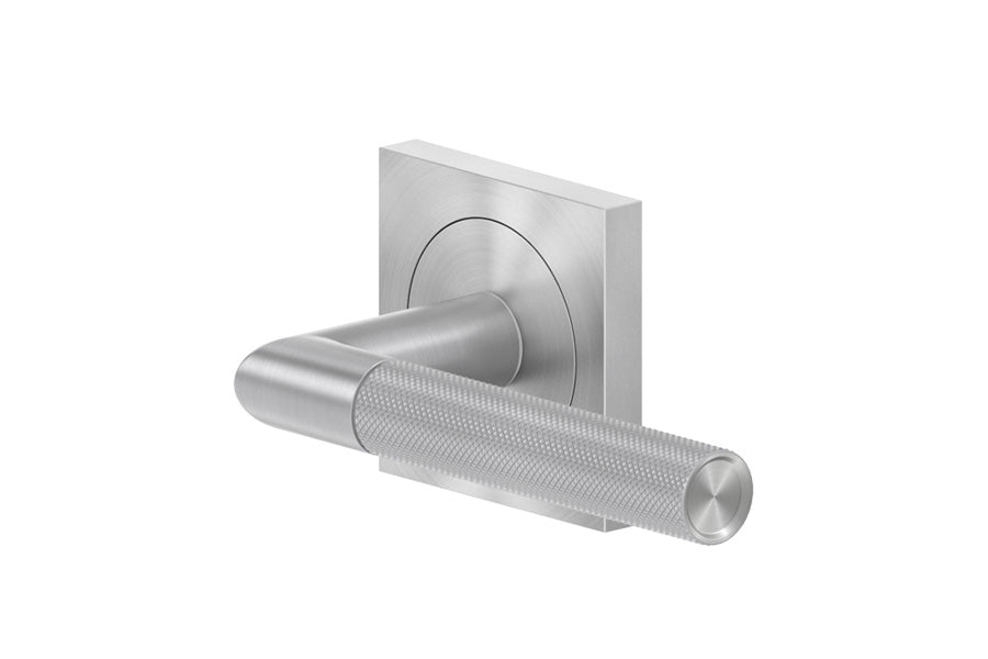 Karcher Design Studio One 3-Piece Rose Leverset for Pre-bored Door