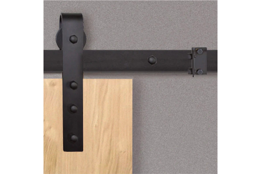 Beyerle Casa Barn Door Hardware Set for Wooden Doors, Front Mount
