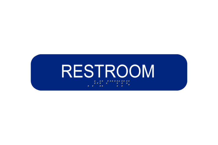 Cal-Royal California-Approved Restroom Commercial Sign with Braille