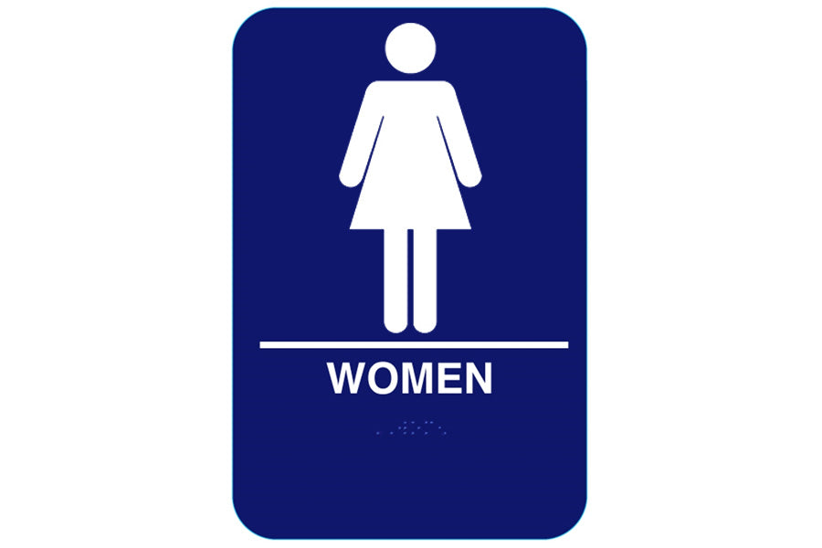 Cal-Royal Women Restroom Sign with Braille