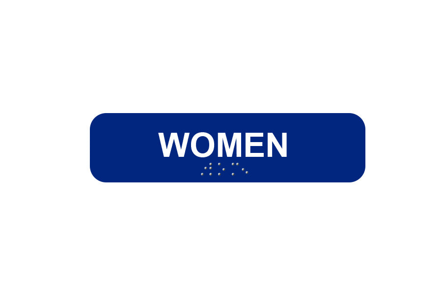 Cal-Royal Women ADA Restroom Sign with Braille
