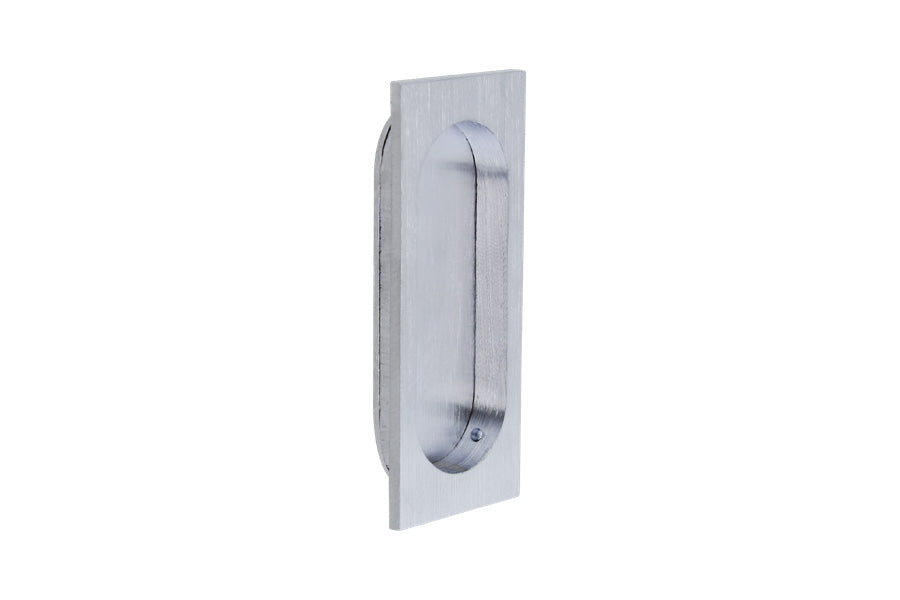 Cal-Royal Solid Brass Rectangular Flush Pull with Removable Back Plate